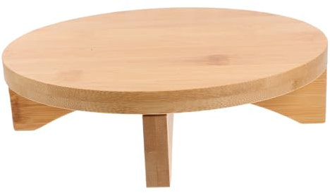 Mikikit Portapiante in Legno Elegante per Bonsai e Succulente, Supporto da Interno Ripiani Resistenti Che Prevengono Macchie d'Acqua, per Soggiorni e Balconi
