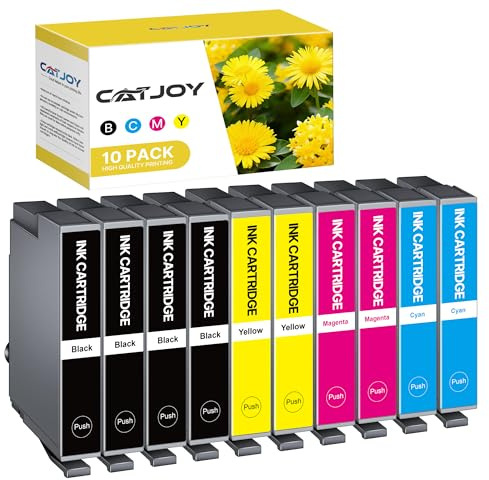 CATJOY Compatible with 604XL Ink Cartridges Multipack Compatible with Epson XP 2200 Ink XP-3200 XP-4200 XP-2205 XP-4205 Workforce WF-2910 WF-2930(10 Pack)