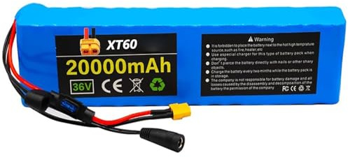 Paquete de Batería de Litio Recargable de 36V 10Ah 12Ah 14Ah 20Ah Batería de Iones de Litio para Patinete Eléctrico 10S3P Bicicleta Scooter Batería Impermeable con Cargador 42V