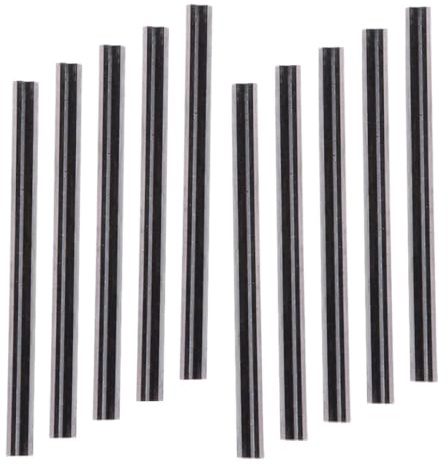 Cuchillas de Cepilladora de Aleación Dura 82mm, Reutilizables | 1 Juego, Color Plata, para Madera y Blanda, Obra y Bricolaje Familiar, Recambio Preciso