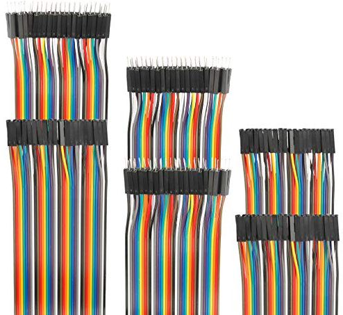 EDGELEC 120pcs 50cm Breadboard Jumper Wires Assorted Kit,10cm 15cm 20cm 30cm 40cm 100cm Optional Dupont Wire 19.7 inch Male to Female Male to Male Female to Female Multicolored Ribbon Cable