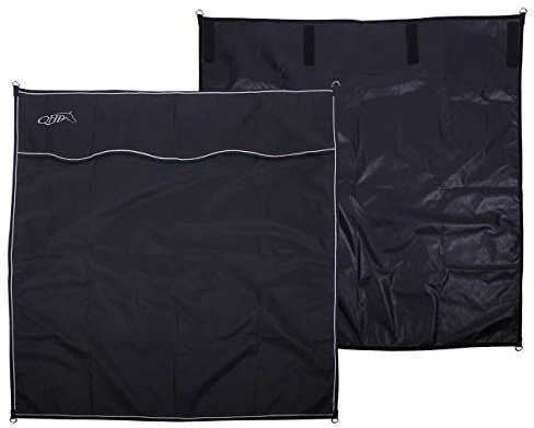 ARBO-INOX® Stallvorhang Boxenvorhang – Wasserdichter Sichtschutz – Polyester 170x180cm Schwarz