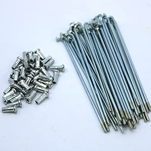 WENYOG Fahrradspeichen Elektrisches Fahrrad 12g Durchmesser 2,5 mm Länge 56-240mm Speichen # 45 Stahl + 37pcs / Lot Fahrradspeichen Speichen (Color : 239mm)