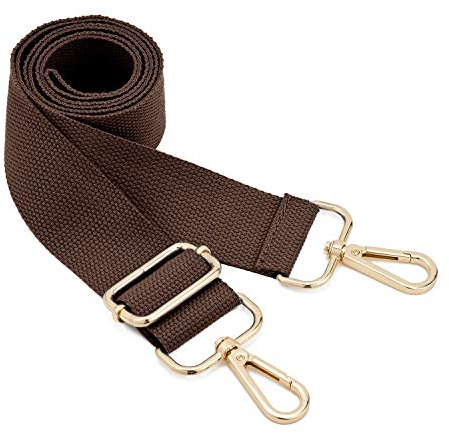 Breiter Schultertaschengurt,Verstellbarer Ersatz-Taschengurt mit Metall-Drehhaken,weiche Canvas-Taschengurte,Schultertaschengurt,Gürtel,Messenger Bag,austauschbarer Gurt für Crossbody-Handtasche