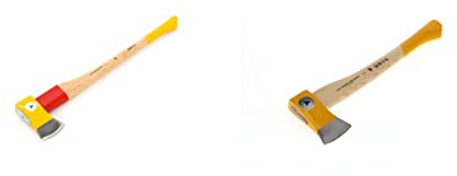 Ochsenkopf Spalt-Fix-Axt, Spaltaxt mit Rotband-Plus Stielbefestigung, Langlebiger Stiel aus Hickoryholz, 3,55 kg & Spalt-Fix-Beil, Robustes Eschenholz, 50 cm, 1,65 kg