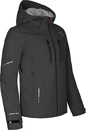 Bergson SKIEN Thermo | Herren Regenjacke, leicht wattiert, recycelt, 20000 mm Wassersäule, Black [900], 52 - Herren