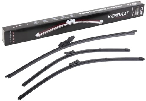 RIDEX Scheibenwischer Set Wischerblätter Satz mit Spoiler Frontscheibenwischer Vorne Heckwischer Hinten Wischblattausführung: Rahmenlos Länge 1: 625mm Länge 2: 550mm Länge: 380mm für VW TIGUAN (5N)