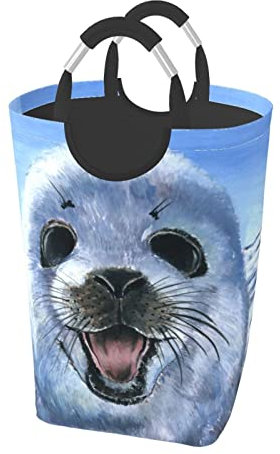 Harfen-Dichtung, Maltapete, schmutzige Kleidung, 50 l, für Badezimmer, Schlafzimmer, Waschküche, Schrank, Uni, Wohnheim, stereoskopisch, langlebig