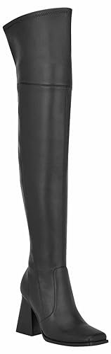 Nine West Comenzó, Bota sobre la Rodilla Mujer, Negro 001, 38 EU