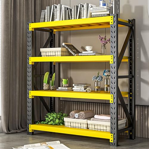 Garagenregal, Robustes Industrie-Lagerregal, 900 Kg Gesamtkapazität, Verstellbares 4-stufiges Lagerregal Aus Metall Und Stahl For Zuhause, Garage, Geschäft, Lager, Werkstatt, Keller ( Color : Main She