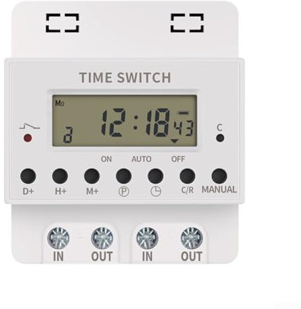 Minuteur numérique 220 V, contrôleur de temps programmable, contrôleur mural pour radiateurs porte-serviettes électriques, gestion efficace de l'alimentation