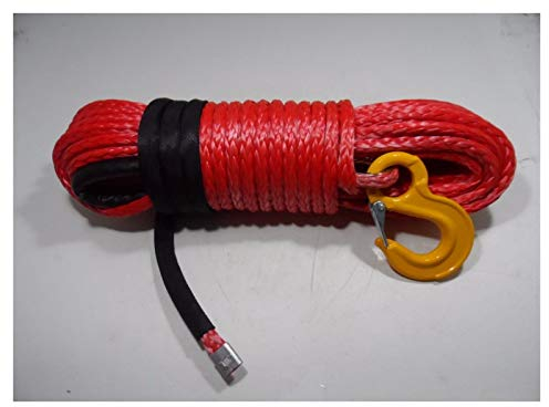 BomDog Abschleppseil, Rot, 12 Mm X 30 M, Synthetisches Windenseil, Abschleppseil Für Autos, Atv-Windenkabel, Bootswindenseil, Atv-Windenzubehör Mit Windenseil