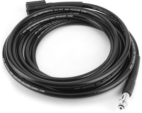 Tubo de Manguera para Lavadora de Alta Presión, Limpieza de Tuberías de Agua, Compatible con K2, Negro, 6m-15m para Limpieza Al Aire Libre (8 metros)