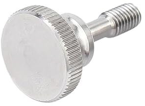 Muarted 2 uds Pernos de Seguridad cautivos moleteados M3 M4 M5 M6 M8 Tipo de Grano métrico Tornillos Macho Rosca Pulgar Sujetadores Cabeza Plana 304 Acero Inoxidable(M3 (2pcs),20mm)