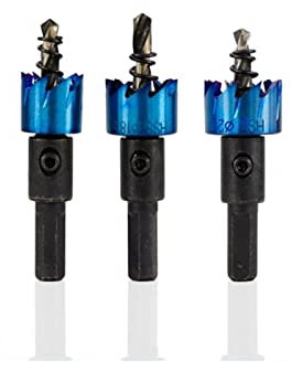 Taladro De Sierra Perforadora, Abridor De Agujeros De Acero, Broca De Núcleo Recubierta Azul For Herramienta De Perforación De Metal, 1 Uds.(25mm)