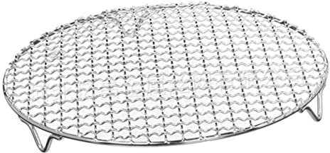 VINTORKY Barbecue Ronde Maille Résistante Chaleur Tapis De Barbecue Anti-adhésif pour Viande Légumes Et Fruits De Mer Accessoire Pratique pour Grill Et Friteuse à Air