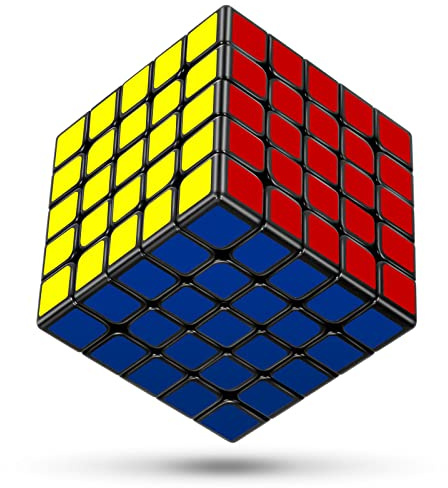 KOSTACHI 5x5 Speed Cube, Professioneller 5x5x5 Zauberwürfel Schwarz, 3D Magische Würfel 5x5, Spielzeug für Erwachsene & Kinder