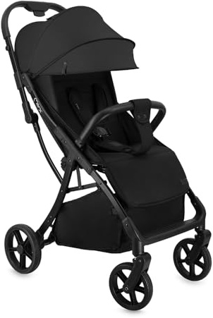 Passeggino MoMi PAOLA, chiusura automatica, fino a 22 kg, cinture a 5 punti, cestino 2 kg, ruote con sospensioni, portabicchieri
