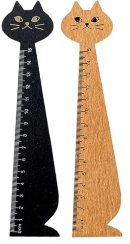 LACHT 2 Regle 15 Cm, Règles En Bois, Pour Mesure, Dessin, Bureau, École, Fournitures Scolaires, Loisirs Créatifs