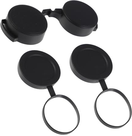WESIEVYA Binocular Lens Caps 1.38In Replacement Rubber Waterproof Objective Lens Cover 3Pcs Protective Caps for Hiking and Outdoor Telescope Accessories