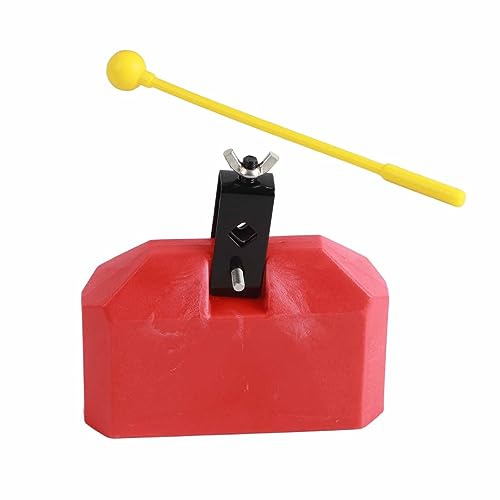 Hamwesh Kuhglocke für Schlagzeug, Hartplastik, Umweltfreundlich, Farbe, Leuchtende Farben, Innensechskantschrauben, Sichere Metallhalterungen, Nicht Verformt, Musik-Kuhglocken-Handperkussion aus