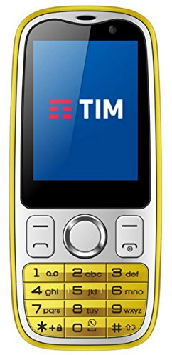Tim 773579 Easy 4G Smartphone, Marchio Tim, 2 GB, Giallo [Italia]