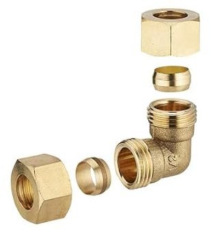 Raccord bicone (a Visser) pour Tube Cuivre Coude Egal Ø18 NOYON & THIEBAULT