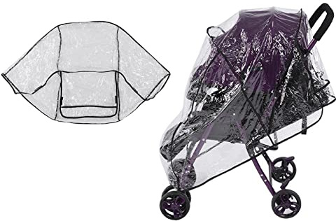 Kinderwagen-Regen-Abdeckung, universeller windundurchlässiger Baby-Spaziergänger-Regen-Abdeckungs-transparenter Kinderwagen-Schutz Baby freundlicher Regenschutz