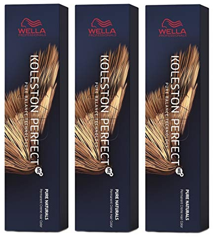 3er Wella Koleston Perfect ME+ 6/73 Dunkelblond Braun Gold 60 ml