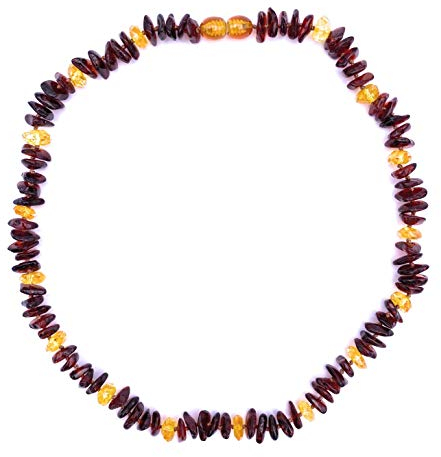 Bernstein Schmuck (Halskette) Bernstein Kette Baltischer Natur-Bernstein nicht gepresst Bernstein Chips Größe ca. 8 mm Länge ca. 45 cm Modellnummer 1456