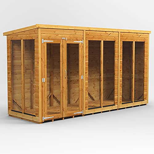 Power Schuppen Sommerhaus 30,5 x 10,2 cm, Pultdach aus Holz, 30,5 x 10,2 cm