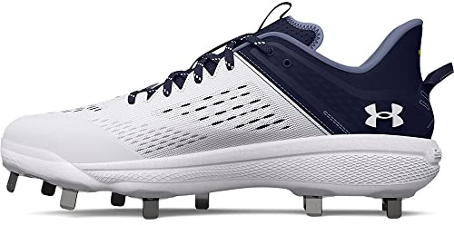 Under Armour Herren Yard Low Mt Baseball Cleat Schuh, (401) Midnight Navy/White/White, 47 EU