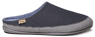 TONI PONS Zapatilla de casa para hombre en rejilla - NIUE-GC - Gris, 44 EU