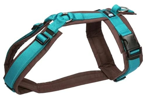 anny-x Brustgeschirr Fun braun Petrol - Gr. M