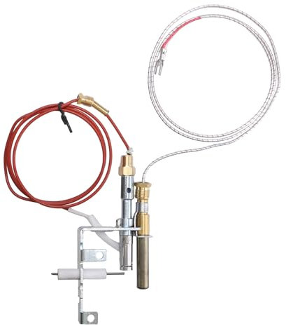 UYZO LPG8414 PP225 Gaskamin Pilotenbaugruppe mit Thermopile und Thermoelement für FMI, Desa, Empire Kamine 103778-01 R3623 14D0477