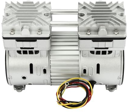 Kangten Bomba de Vacío de Laboratorio sin Aceite, Compresor de Aire, 8 Bar, Silencioso, 800 W