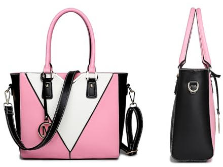 Miss Lulu Sac à main femme bandoulière en forme de V, Sac fourre-tout élégant Idéal pour Bureau Université ou Sorties Quotidiennes