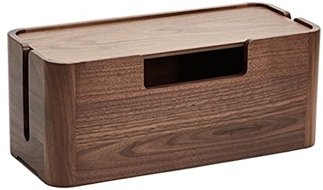 GNbow Kabel-Organizer-Box, Holz, Das Steckdosenleisten-Versteck Versteckt, Kabel-Draht-Organizer
