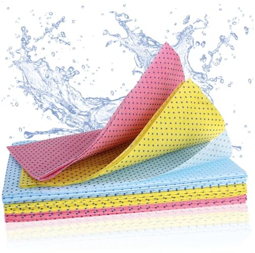 COM-FOUR® 12x panni per la casa, salviette antibatteriche - ioni di rame per una pulizia senza germi, panni multiuso riutilizzabili per la pulizia di servizi igienici