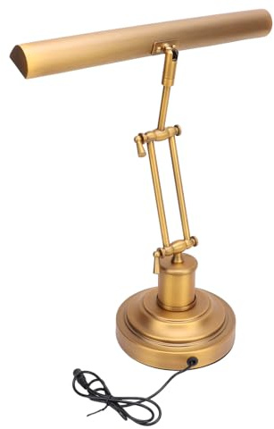 Plyisty Piano Light Lamp for Upright Piano, 12W LED Table Lamp with Brightness Adjustable 3000K to 6000K, Music Stand Light for Piano, Home Office (Antique Bronze)