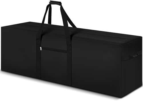 Vincreem 1 Pcs 60 x 17 x 20 Inch, 332 L Large Storage Duffle Bag Black