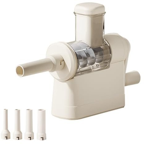 HTERBPOY Rotante Insaccatrice for Salsiccia, Spirale Macchina for Salsiccia, Apertura di Alimentazione Allargata, Nessuna Rottura del Rivestimento Enterico, Corpo Completo Staccabile