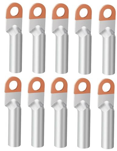ANSIEDIO Copper Aluminum Wire Terminal Lugs Battery Cable Ends Wire Terminals Connector 70mm² (10 Pcs)