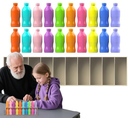 gifyym Spielzeug - Spiele Für Erwachsene Flaschenspiel | Spielzeug Sensorik Für Kinder & Erwachsene | Pädagogisches Spiel Für Familie, Klassenzimmer, Garten & Picknick, 20 Mini-F