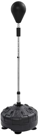 UHDUIG Punchingboll boxställ stående box tränare justerbar höjd 120–160 cm studsvinkel 90° stående boxningssäck vuxna ungdomar boxningssäck för boxning träning