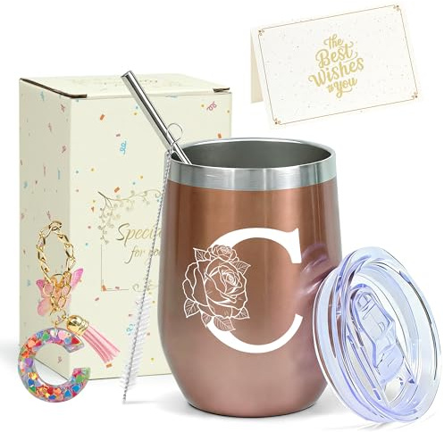 ZIOSINM Geschenke für Frauen mit Thermobecher Personalisiert (C)