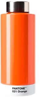 PANTONE Trinkflasche, doppelwandiger rostfreier Edelstahl mit Thermo-Funktion, auslaufsicher, 500 ml, Orange 021C