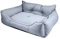 UNITED COLORS OF BENETTON. Pets - Hundebett, Ergonomisches Bett, für Mittelgroße Hunde, Aus Polyester, Waschmasschinegeeignet, Grau, Größe M, 65x50x20 cm