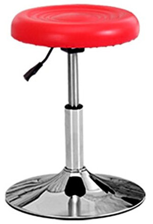 SIGOLY Hocker auf Rädern, Barhocker, Mode, Barstuhl, drehbar, Sessellift, Schönheitshocker, Friseurstuhl, Rezeptionsstuhl, 39–53 cm (Color : Red, Size : 39–53 cm) Marriage