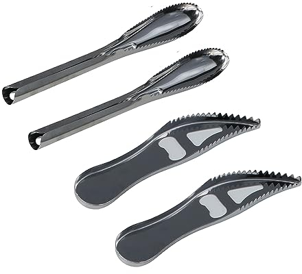 Vctitil 4Pcs Fish Scaler Remover Set,Stainless Steel Fish Skin Peeler Scraper Remover Home Cooks Kitchen Fish Cleaning Seafood Tools(4pcs)(Silver)